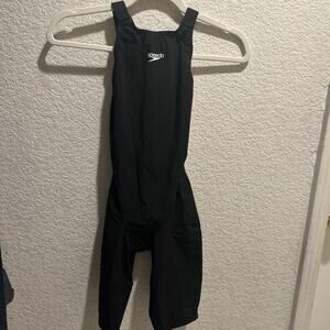 SPEEDO FASTSKIN LZR RACER PRO TECH SUIT WOMENS 28R BLACK SWIMSUIT $280